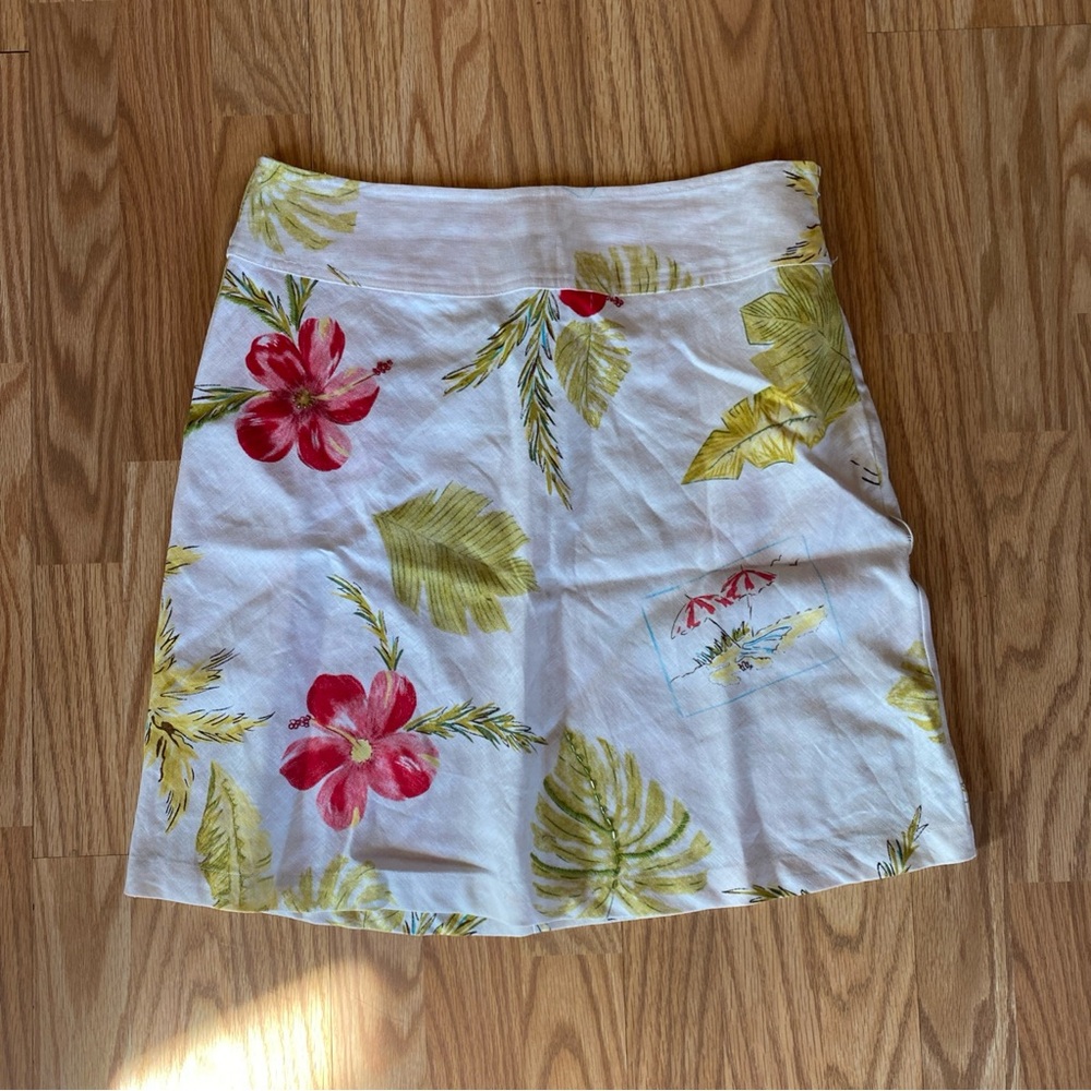 Uniform John Paul Richard Pure Linen Women’s Skirt Size 8 Hawai’i